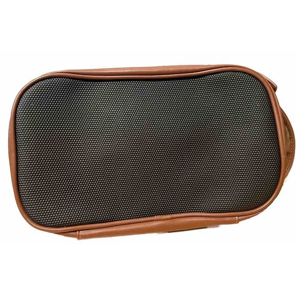 EUC ORIGINAL PENGUIN Leather Munsingwear Cosmetic /Toiletry Overnight Bag, Brown - Picture 3 of 7